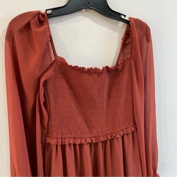 NWT Aritzia Tempest mini dress Carmine Red Size Small - Picture 5 of 11